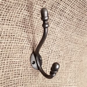 Acorn Hat & Coat Hook - Antique Iron